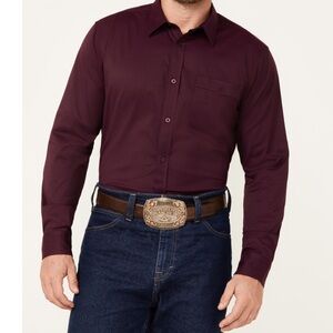 Rank 45 Maroon Button-Up Shirt